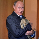 Путин и кошка